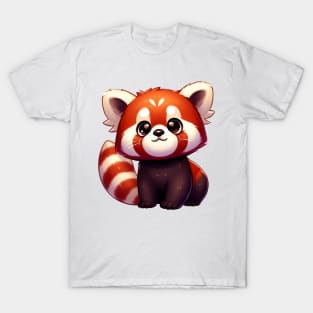 Cute Red Panda Illustration T-Shirt